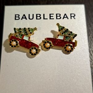Baublebar Christmas jeep post earrings